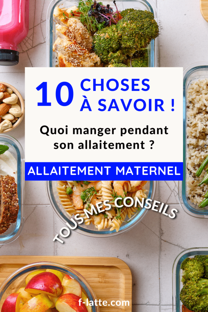 Quoi manger pendant son allaitement ?