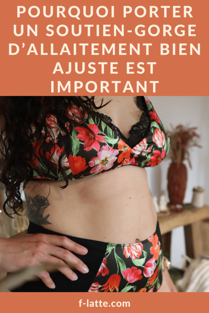 soutien-gorge d'allaitement bien ajusté F'Latté