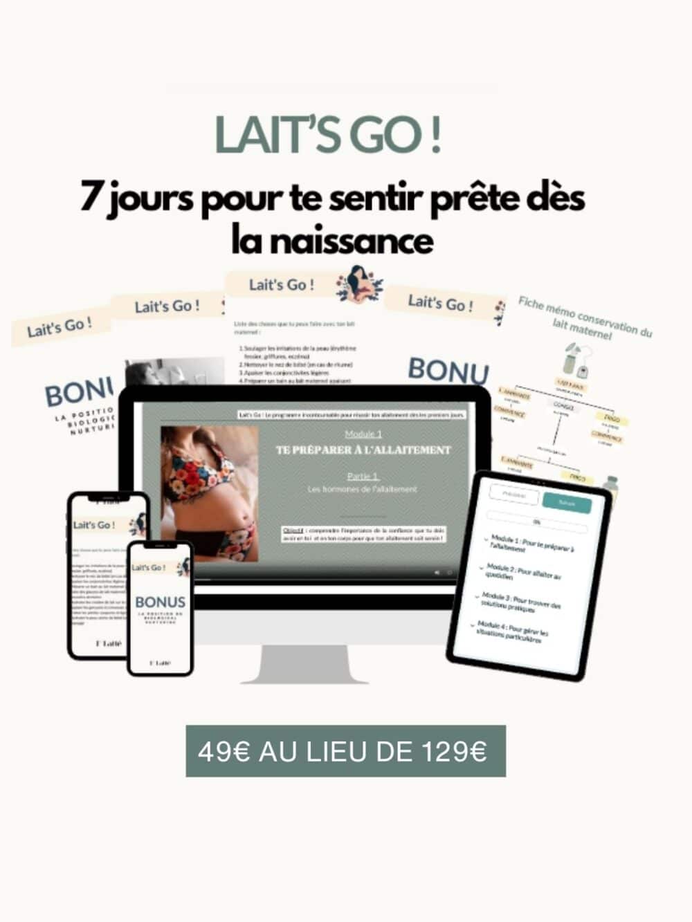 Préparation à l’allaitement Lait’s go